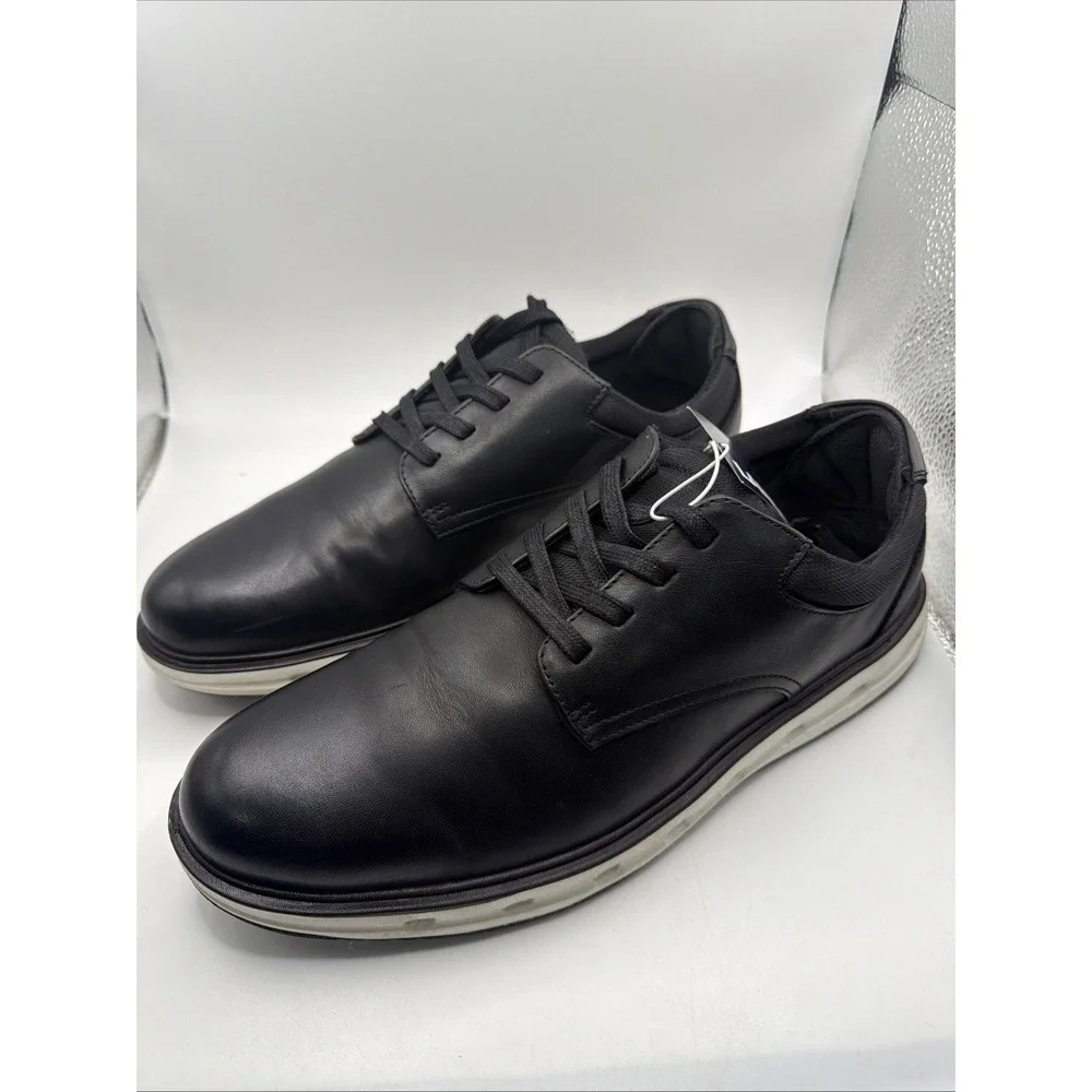 Lands' End Size 10.5 M / SPORT OXFORD / Black / Faux Leather / New Men's Shoes
